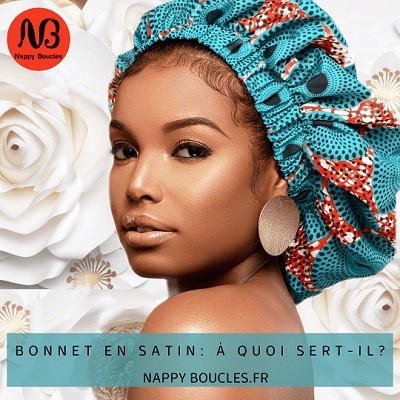 Bonnet Satin Cheveux Afro